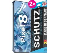 2x se® Protector 3D Transparente para Google Pixel 8, Autorreparable, Compatible con Huellas y FaceID, Instalación sin Burbujas, Ultranítido, Resistente a Golpes y Arañazos, Matériau TPU