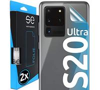 2x se® Protector 3D Transparente para la Parte Trasera de Samsung Galaxy S20 Ultra, Autorreparable, Fácil Instalación sin Burbujas, Ultranítido, Resistente a Golpes y Arañazos, Matériau TPU