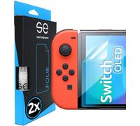 2x se® Protector 3D Transparente para Nintendo Switch OLED 2021, Autorreparable, Compatible con Huellas y FaceID, Instalación sin Burbujas, Ultranítido,Resistente a Golpes y Arañazos,Matériau TPU