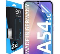 2x se® Protector 3D Transparente para Samsung Galaxy A54 5G, Autorreparable, Compatible con Huellas y FaceID, Instalación sin Burbujas, Ultranítido, Resistente a Golpes y Arañazos, Matériau TPU