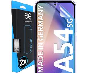 2x se® Protector 3D Transparente para Samsung Galaxy A54 5G, Autorreparable, Compatible con Huellas y FaceID, Instalación sin Burbujas, Ultranítido, Resistente a Golpes y Arañazos, Matériau TPU