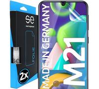 2x se® Protector 3D Transparente para Samsung Galaxy M21, Autorreparable, Compatible con Huellas y FaceID, Instalación sin Burbujas, Ultranítido, Resistente a Golpes y Arañazos, Matériau TPU