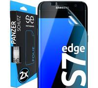 2x se® Protector 3D Transparente para Samsung Galaxy S7 Edge, Autorreparable, Compatible con Huellas y FaceID, Instalación sin Burbujas, Ultranítido, Resistente a Golpes y Arañazos, Matériau TPU