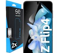 2x se® Protector 3D Transparente para Samsung Galaxy Z Flip 4, Autorreparable, Compatible con Huellas y FaceID, Instalación sin Burbujas, Ultranítido, Resistente a Golpes y Arañazos, Matériau TPU