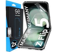 2x se® Protector 3D Transparente para Samsung Galaxy Z Flip 5, Autorreparable, Compatible con Huellas y FaceID, Instalación sin Burbujas, Ultranítido, Resistente a Golpes y Arañazos, Matériau TPU