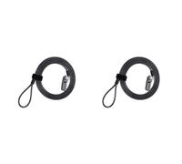 2X Seguridad Antirrobo Combinación Bloqueo de Cable para Computadora Portátil Bloqueo de Contraseña de 4 Dígitos
