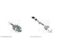 2x Semi-ejes BLUE PRINT Parte delantera I+D para HONDA ACCORD VII