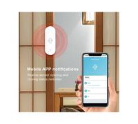 2X Sensor de Vibración Inteligente Tuya WiFi, Detección de Movimiento, Monitor Remoto en Tiempo Real, Alarma para Cajones de Ventanas del Hogar