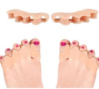 2x separador de dedos de gel corrección de juanetes,separador de dedos para juanetes, dedos en martillo, hallux valgus dedos superpuestos aliviar la presión y el dolor de los dedos de los pies