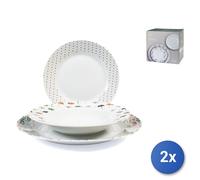 2X Servicios Mesa 18 Piezas Ginko H&H