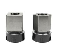2x/Set ER-32 Pinza cuadrada hexagonal pieza de trabajo Torno Torno Grabado Accesorios H.S.S