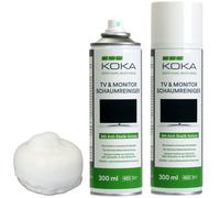2x Set KOKA Espuma Limpiadora Spray Lata Limpiador TV OLED LCD LED TFT Televisor