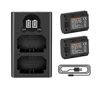 2X Shentec 7.2V 2500mAh Li-Ion NP-FZ100 pour Batterie Alpha 9 A9 Alpha 9R A9R Alpha 9S A9R A7RIII A7R3 a7 III A7R4 A7RIV