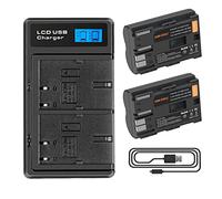 2X Shentec 7.2V Li-Ion Batterie Compatible Avec Canon BP-511 BP-511A EOS 5D 10D 20D 30D 30D 40D 50D 50D 300D D60 Powershot G1 G2 G3 G5 G6 Pro 1 batterie appareil Photo