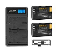 2X Shentec 7.4V Batterie para Canon LP-E6, LP-E6N y Canon EOS 5D Mark II/III/IV, 5DS, 5DS R, 6D, 7D, 7D Mark II, 60D, 70D y más