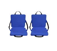 2X Silla Plegable para Exteriores CojíN para Silla Cuadrada CojíN para Estadio Silla de Playa con Respaldo Camping Senderismo