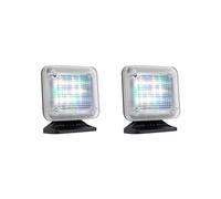 2X Simulador de TV Falso con Adaptador de CA Temporizador y Sensor de Seguridad para el Hogar Antirrobo y Disuasorio de Robo, Enchufe de la UE