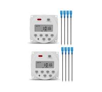 2x Sinotimer 1 Second Interval 12v Digital Lcd Timer Switch 7 Days Weekly Programmable Time Relay P