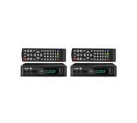 2X Sintonizador de TV DVB-T2, Receptor de TV Satelital Terrestre, Decodificador de TV Digital HEVC DVBT2 H.264, Decodificador de TV HD, Decodificador