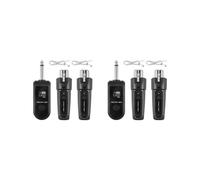 2X Sistema Adaptador UHF XLR, Transmisor y Receptor de Micrófono Inalámbrico para Micrófono Dinámico, Mezclador de Audio para Guitarra, Sistema PA