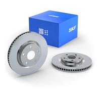 2x SKF Disco de freno Delantero Ø266mm Altura: 27,5mm Espesor: 20,4mm Corona de Agujeros - Ø: 108mm ventilación interna VKBD 80094 V2