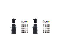 2X Snoot Cónico Focalize para Condensador de Fotografía con Bowens y Filtro Gobo de Formas Geométricas de Láminas Incorporado de 36