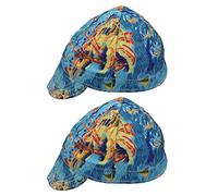 2x Soldador De Soldadura De Moda Sombrero De La Tapa Del Casquillo Puro Algodón Ignífugo-playa