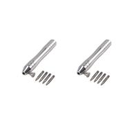 2X Soporte de Abridor de Extractor de Tubo de Corona de Reloj de Acero Inoxidable con 4 Pines para Quitar el Tubo de la Caja Rlx Tudr