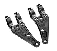 2x Soporte de montaje de faro de horquilla para motocicleta, soporte ajustable para lámpara (negro) CBR para