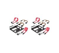 2X Soporte de Montaje HDD SSD Dual Kit de Unidad de Disco Duro Interno de 3,5 Una 2,5 Cables Unidad de Disco Duro de 2,5 Una 3,5 Bay Cajita de la