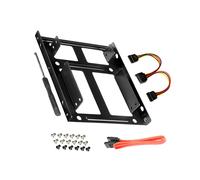 2X Soporte de Montaje HDD SSD Dual Kit de Unidad de Disco Duro Interno de 3,5 Una 2,5 Cables Unidad de Disco Duro de 2,5 Una 3,5 Bay Cajita de la