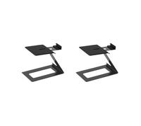 2X Soporte para Altavoz de Escritorio, Soporte Elevador para Monitor de Estudio con Almohadilla de Absorción de Vibraciones para Sala de Estar y Sala