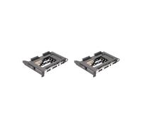 2X Soporte para Rack Móvil con Ranura PCI para Discos Duros de 2,5 Pulgadas y SSD para PC. Ranura de Expansión SATA3 de 6 Gbps. Conector Hotswap.