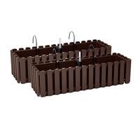 2x soportes para caja de flores 60 cm indicador de nivel de agua caja de balc...