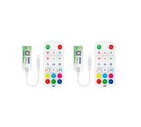 2X SP668E SPI RGB LED Controller 600 IC BT APP 2.4G RF Remote for WS2811 WS2812B DIY Dynamic Effect Pixels Strip Light