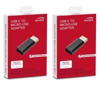 2X Speedlink Adaptador Micro-USB A USB-C 3.1 Tipo C Convertidor