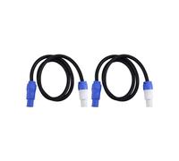 2X Stage Light PowerCON AC Power Cable In/OUT Conversion Extension Wire 3x1.5mm²