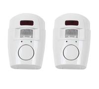 2X System de Alarma de Seguridad para el Hogar Detector InaláMbrico + 4X Controladores Remotos Alarma de Sensor de Movimiento Infrarrojo Pir Monitor
