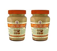 2x Tahini con miel de Macedonia a 350g (700g) Pasta de sésamo Pasta de sésamo Pasta de sésamo Mus crema marrón Set para ahorrar dinero