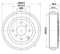 2 Bombas de Freno HELLA Ø 265 mm Ø 12,7 mm para u.a. NISSAN NV200