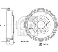 FEBI BILSTEIN 176978 Tambor de freno