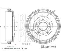 Blue Print Tambor de freno para SUZUKI: SX4 & FIAT: Sedici (Ref: ADBP470013)