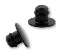 2X Tapas De Cubierta Para Rosca De Espejo M10 HIGHSIDER CNC Negro