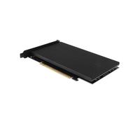 2X Tarjeta Adaptadora M.2 NVME Una PCIe 4.0 X16, Admite 4 NVMe M.2 2280, Admite Incursión de Bifurcación