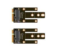 2X Tarjeta Adaptadora MPCIE A KEY-B Ranura de Expansión MINIPCI-e A M.2 NGFF Tarjeta Adaptadora NIC Interfaz WIFI A Tarjeta Adaptadora M B