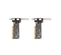 2X Tarjeta Adaptadora PCI una 2 Puertos Ps2 Tarjeta Ps / 2 Tarjeta Pci Tarjeta Pci Ps2 Sin USB para Teclado y Ratón Tarjeta Adaptadora Combinada