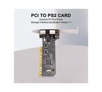 2X Tarjeta Adaptadora PCI una 2 Puertos Ps2 Tarjeta Ps / 2 Tarjeta Pci Tarjeta Pci Ps2 Sin USB para Teclado y Ratón Tarjeta Adaptadora Combinada