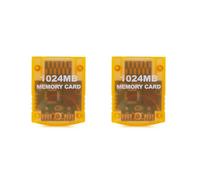 2X Tarjeta de Memoria de 1024 MB para para Gamecube GC Tarjeta de Memoria de Juego para Consola Fácil de Usar, Naranja