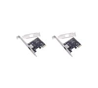 2X Tarjeta de Red PCIE de 2,5 G, Adaptador PCI-e A RJ45 Gigabit Ethernet, Chip RTL8125BG, Tarjeta LAN 10/100/1000 M/2,5 G para Ordenador de
