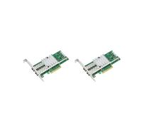 2X Tarjeta de Red X520-DA2 82599ES de 10 GB con Dos Puertos SFP+, Adaptador de Tarjeta de Red Ethernet PCI Express X8 para Servidor de Fibra